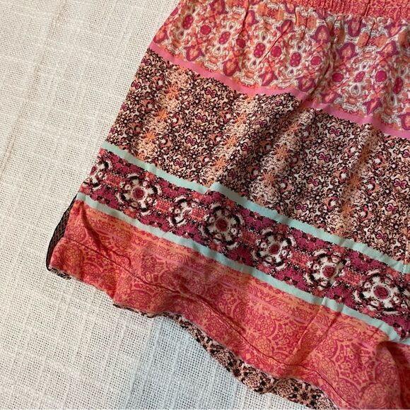 Francesca’s Miami Pink Shorts Multi Color Elastic Waistband SZ M - Picture 6 of 13